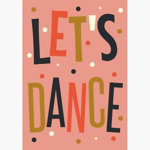 DECORATED WOODEN BOX - LETS DANCE