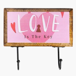 DECORATED WOODEN HANGER  - QUOTES